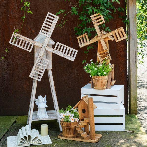 实木风车花架创意摆件家居饰品花园户外装饰民宿环创材料庭院布置,家居饰品,户外/庭院摆件,淘宝优惠券,粉丝福利购,淘宝优惠卷