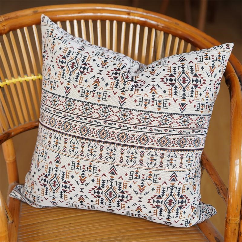 民族风抱枕套靠枕靠垫沙发复古可拆洗民宿酒店卧室阳台装饰靠垫