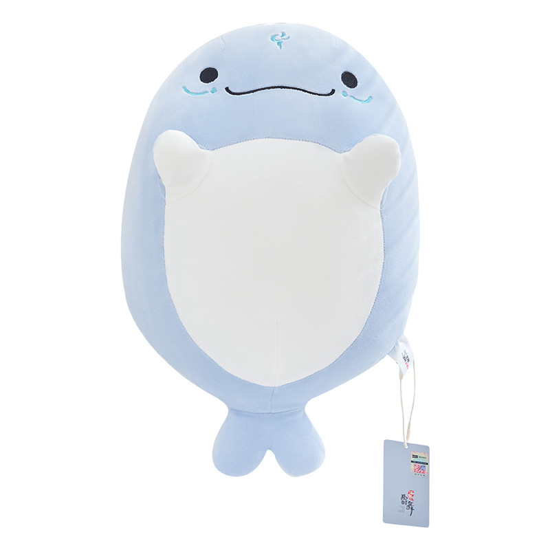 卡通江豚抱枕沙发客厅靠枕办公室睡觉抱枕汽车枕头学生宿舍大靠垫