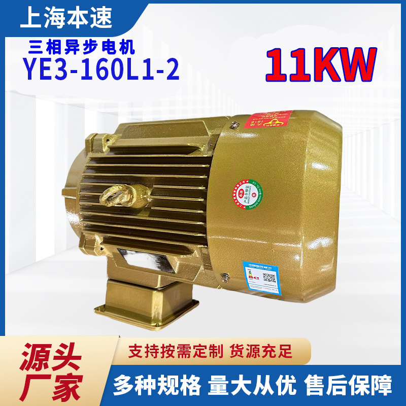 YE3三相异步马达YE3-160L1-2 11KW千瓦2极调速三相异步马达电机