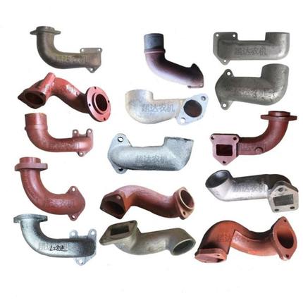 常柴S195 11100 115 L28 125 130 32单缸柴油机进排气管弯头配件