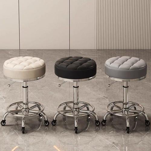 网红理发店专用升降旋转师傅椅发廊大工凳剪发椅子美发店吧台椅