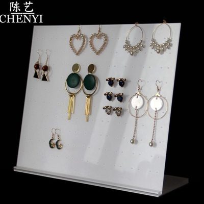 亚克力塑料耳钉板黑白色耳钉展示板首饰架道具饰品架耳钉架定制