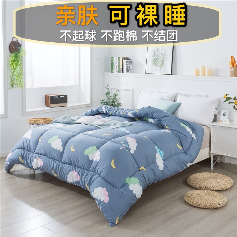 被子冬被芯冬天加厚保暖学生宿舍单人F男双人太空被春秋被褥全棉