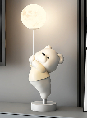 可爱小熊夜灯客厅桌面玄关入户酒柜摆件家居装饰品送闺蜜生日礼物