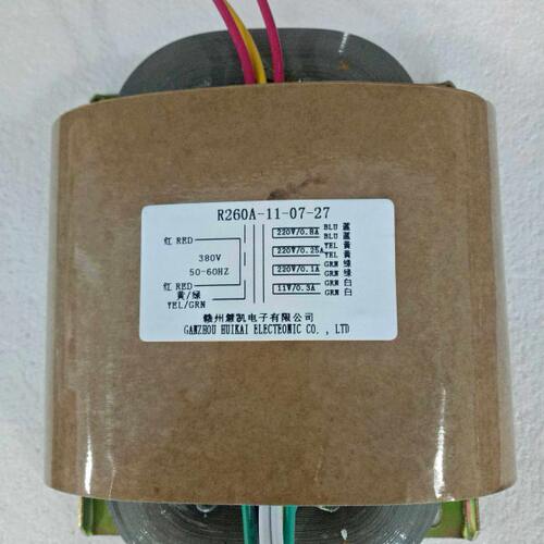 赣州惠凯电子有限公司 R260A-11-07-27变压器 380V转3组220V+11V
