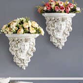 欧式 饰艺术挂件壁饰 复古墙上壁挂花瓶花艺创意客厅卧室背景墙面装