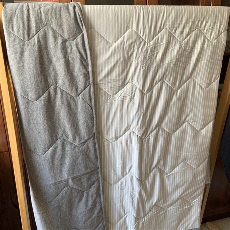 yi家微瑕款特种纤维春秋四季小薄被子超值款条纹日式风空调被包邮