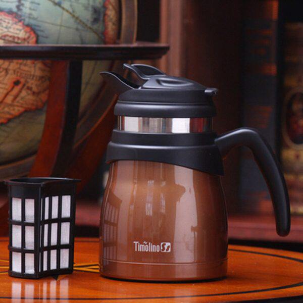 美国Timolino/帝诺过滤网不锈钢保温壶 茯茶焖茶真空保温茶壶水壶