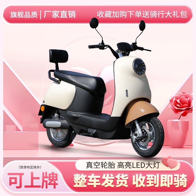 2025新款两轮电动摩托车60V电瓶车72V小龟王代R步成人锂电家用电