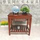 新款 简约实木小茶桌茶几客厅沙发侧边角几盆景架实木花架茶台 中式