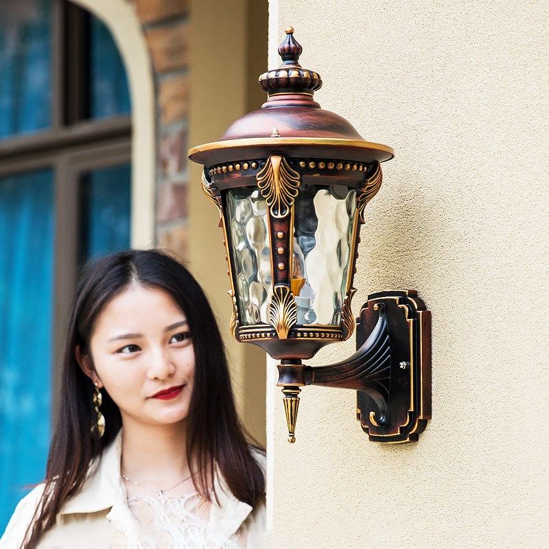 户外壁灯b防水欧式室外阳台壁灯别墅庭院灯大门壁挂灯外墙柱子壁