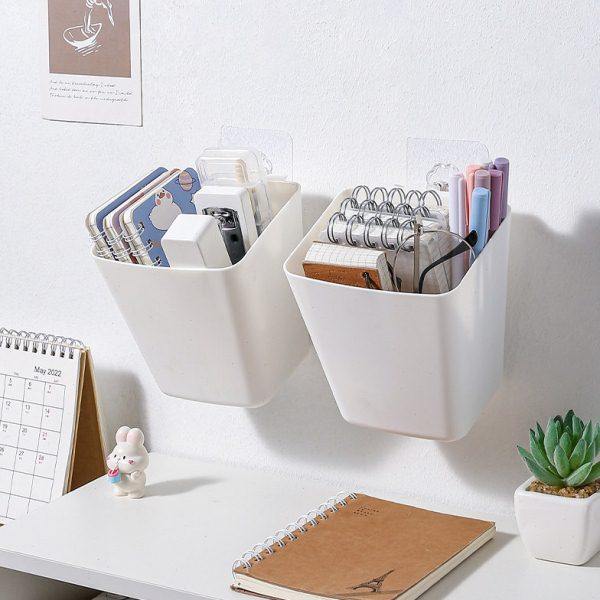 便携多功能小挂篮壁挂免打孔家用置物架悬挂收纳盒文具杂物收纳盒,收纳整理,壁式收纳盒,淘宝优惠券,粉丝福利购,淘宝优惠卷