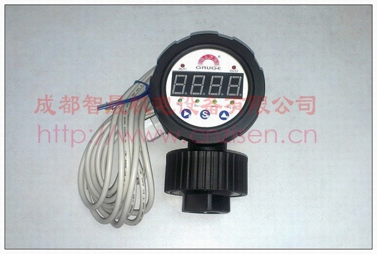 台湾华记LED数字显示隔膜压力表SS-VM，NPN/PNP信号输出