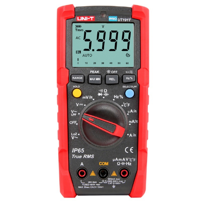 优利德UT191E万用表UT191T防水万用表多用表
