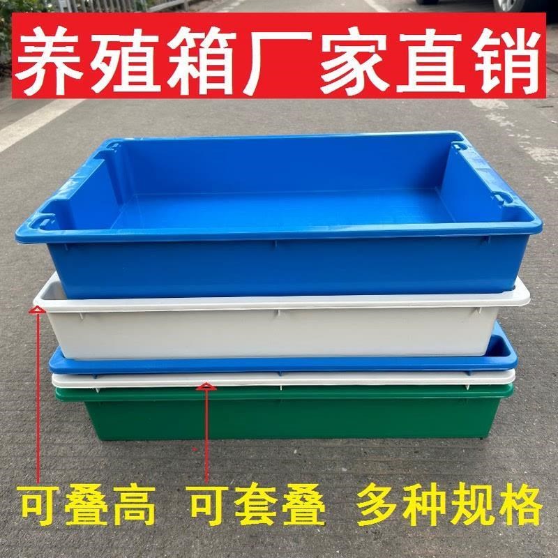 养殖箱塑料盒螺丝盒收纳箱零件盒猫砂盆周转箱加高
