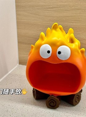 卡通创意卡西法入户客厅钥匙收纳玄关托盘家居桌面树脂装饰品摆件