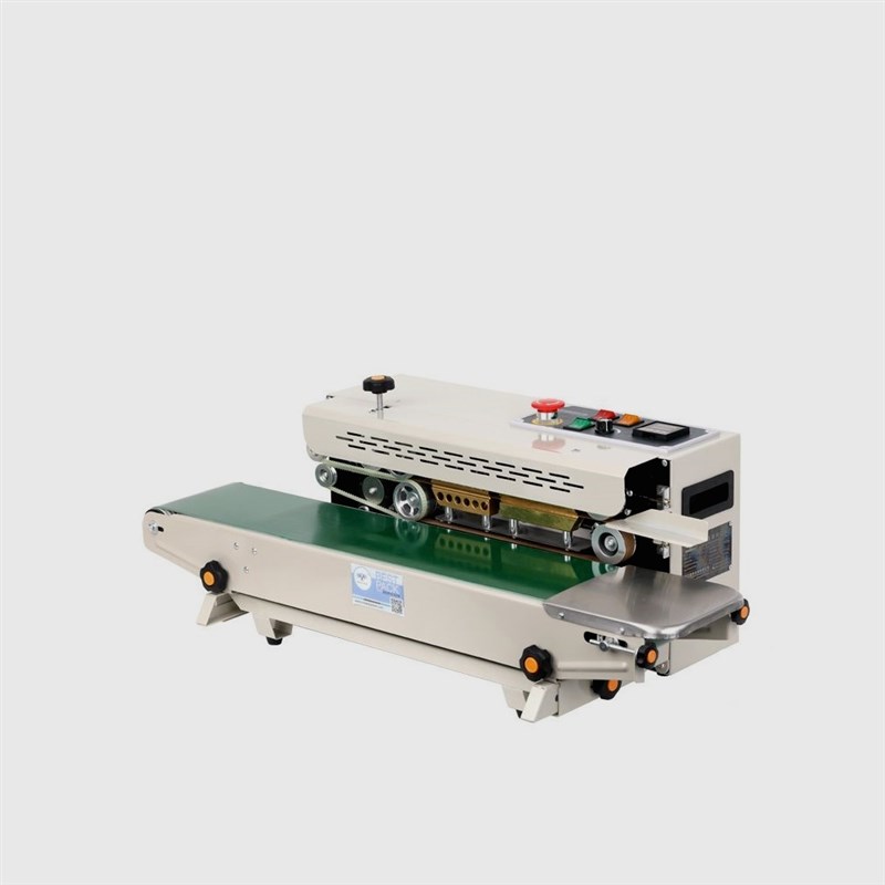 鑫空FR-880全自动小型商用自动食品铝箔袋月饼台式墨轮连续封口机