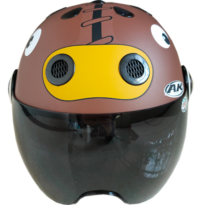 AK电动车安全帽小孩儿童头盔夏季轻便可爱半盔男女5-9-12岁