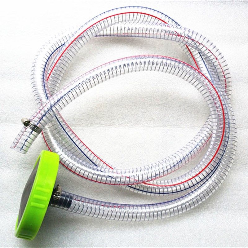 超高压清洗机洗车机内置钢丝进水管透明不锈钢吸水滤网滤芯滤盘