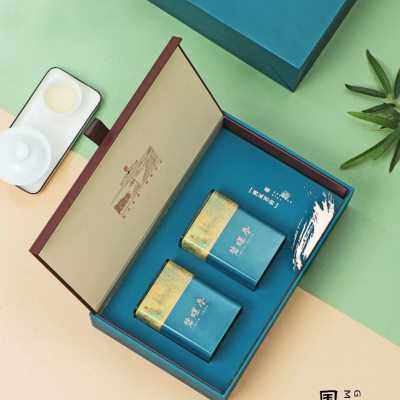 2023洞庭山碧螺春包装盒茶叶空盒精致铁罐半斤装礼盒送内袋干燥剂