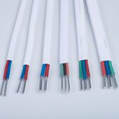 6平方明线电缆线铝线3芯护套线 国标家用电线铝芯线2芯1.5 2.5