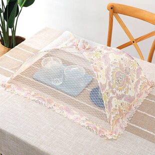 饭桌上盖菜的罩子家用防苍蝇盖子餐桌蚊帐伞防尘伞遮碗罩遮菜罩