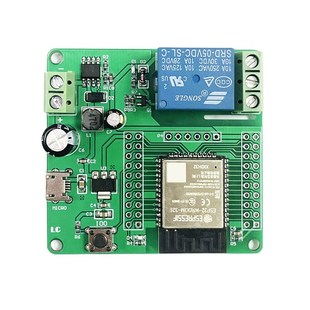 ESP32开发板 DC5 单路继电器模块 ESP32 WROOM 60V供电