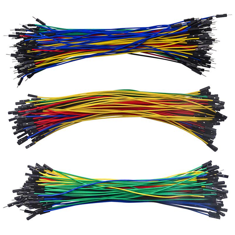 PVC杜邦线 24AWG 2.54mm单P 20CM 100根母对母对公对公