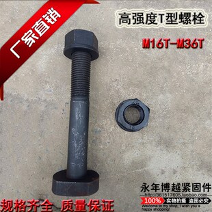 T型螺栓螺丝螺杆T型压板螺丝T形螺栓8.8级高强度螺栓M20T 500