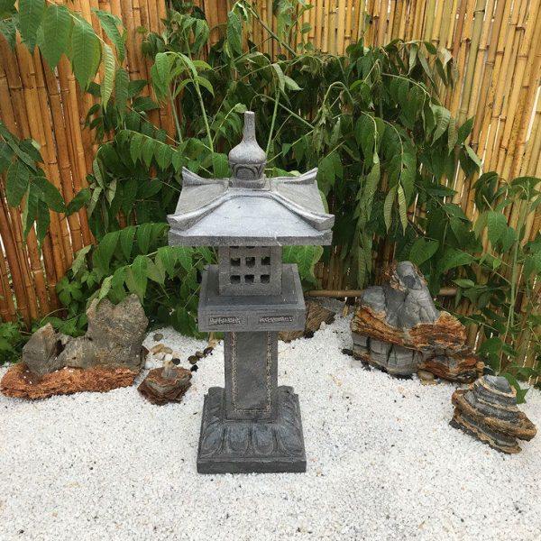 日式庭院花园石灯笼摆件石雕青石灯塔景观石头仿古宫灯户外草坪地