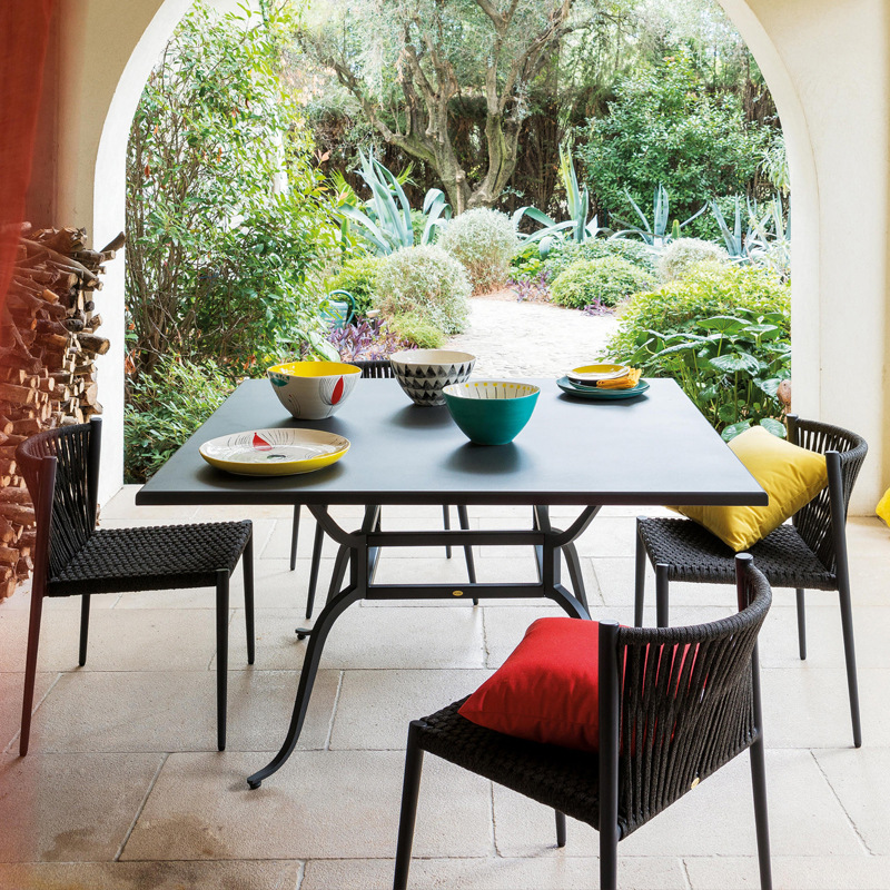 户外餐桌椅藤艺编制庭院花园阳台露天休闲阳光房室外别墅景区家具