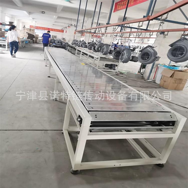 汽车组装线链板式输送机吨包传送扣板输送机槽钢板链输送机