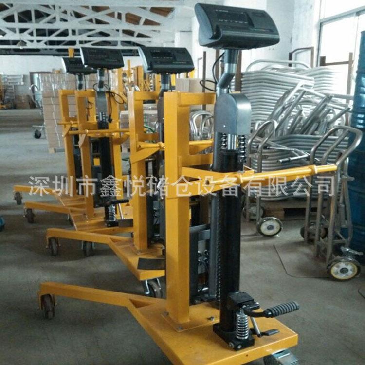 450KG计量式油桶搬运车脚踏式油桶车手推油桶车