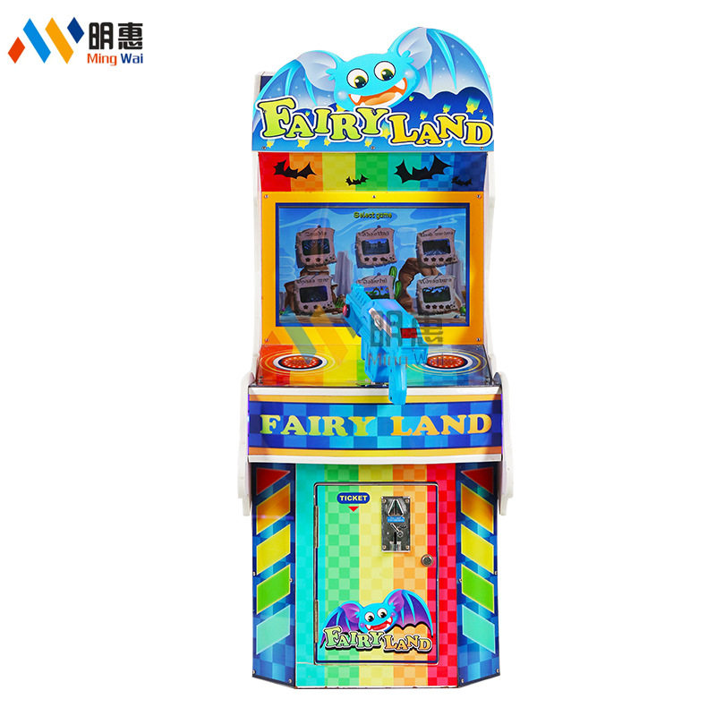 精灵乐园单枪双枪游戏机 蝙蝠侠模型射击游戏 电玩城投币儿童游戏