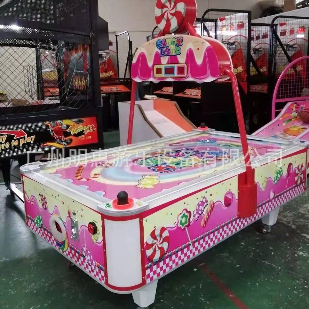 厂家直供对战游戏机2022新款糖果曲棍球商场游乐园儿童曲棍球益智