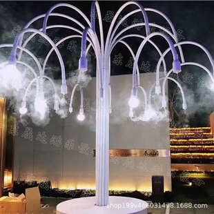 东晟达制作烟泡树 抖音快手网红商场活动道具烟雾泡泡树游乐设备