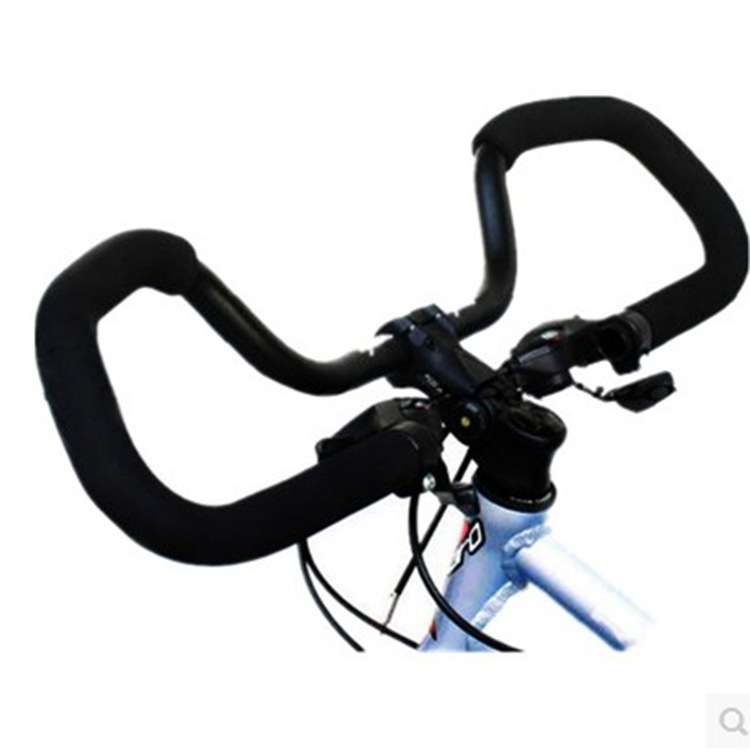 山地旅行自行车 蝴蝶把 长途铝合金车把 海绵把套
