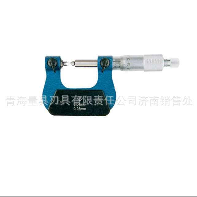青海量具刃具螺纹千分尺0-25mm(直进式)螺旋测微器千分卡尺分厘