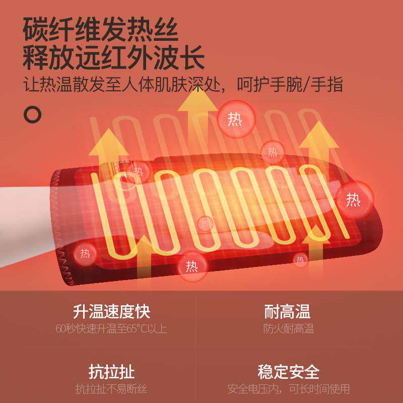 手部按摩器瘦手指手臂神器加热手腕关节护理揉捏电加热多功能