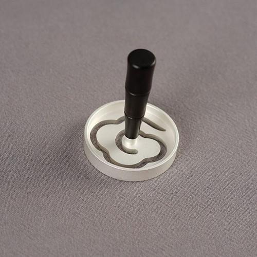 香道工具香篆香印纯铜香具祥云纂香印香黑檀木柄香纂