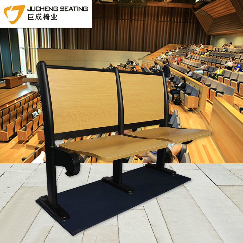 多媒体教室课桌椅软包阶梯培训椅报告厅联排礼堂椅合班教室课桌椅