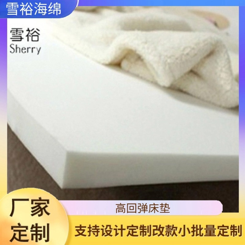 厂家直销 高密度高回弹床垫坐垫海绵环保可用10年不变形200*150*5