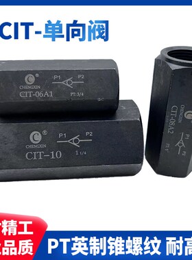 液压管式单向阀CIT-06A1 08A2 10CHENGXIN高压碳钢PT3/4一寸12 04