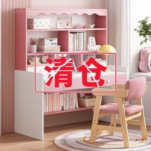 儿童学字习桌椅套一装 可升家用TUN降小学生书桌书架体写桌卧室电