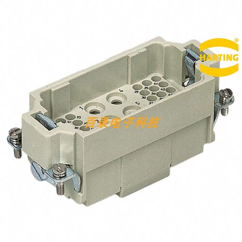 HARTING浩亭 哈丁 09380423001 6+36 42针公芯重载连接器航空插头