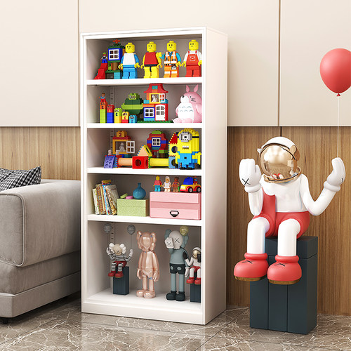 手办展示柜透明玻璃陈列柜模型收纳柜开放式书柜玩具柜盲盒展示架