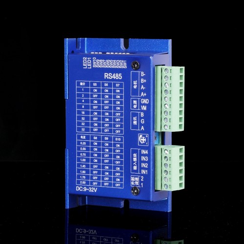 步进电机驱动器RS485蓝色DC9-32V通讯上位机编程电动推杆控制伸缩