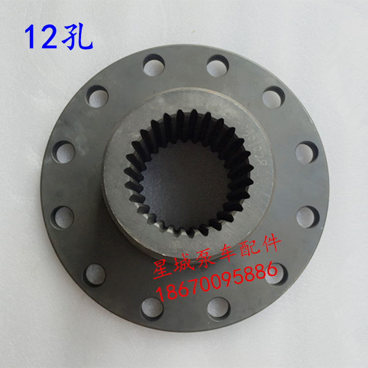 三一05年以前老式泵车铁壳分动箱 连接盘12孔 泵车配件分动箱配件