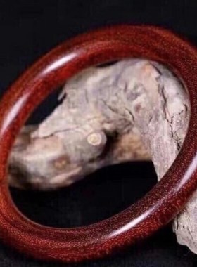 天然印度小叶紫檀木古法精雕手环镯男女士素款简约轻奢Z复古民族